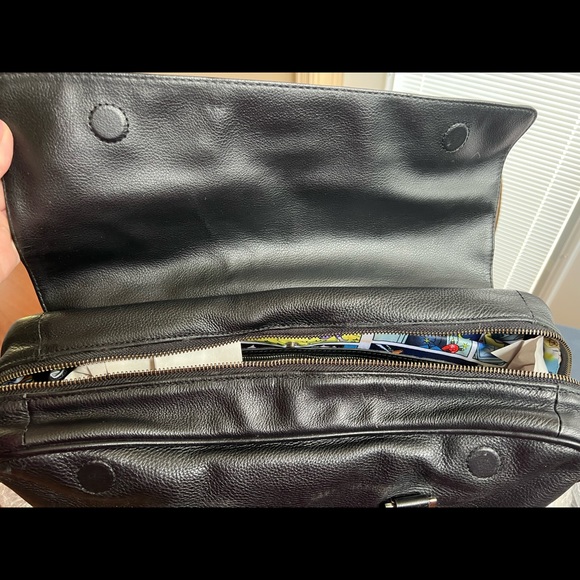 Simon Carter leather messenger bag - Picture 2 of 5